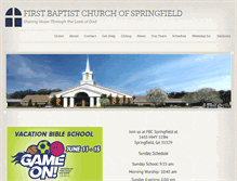 Tablet Screenshot of fbc-springfield.org